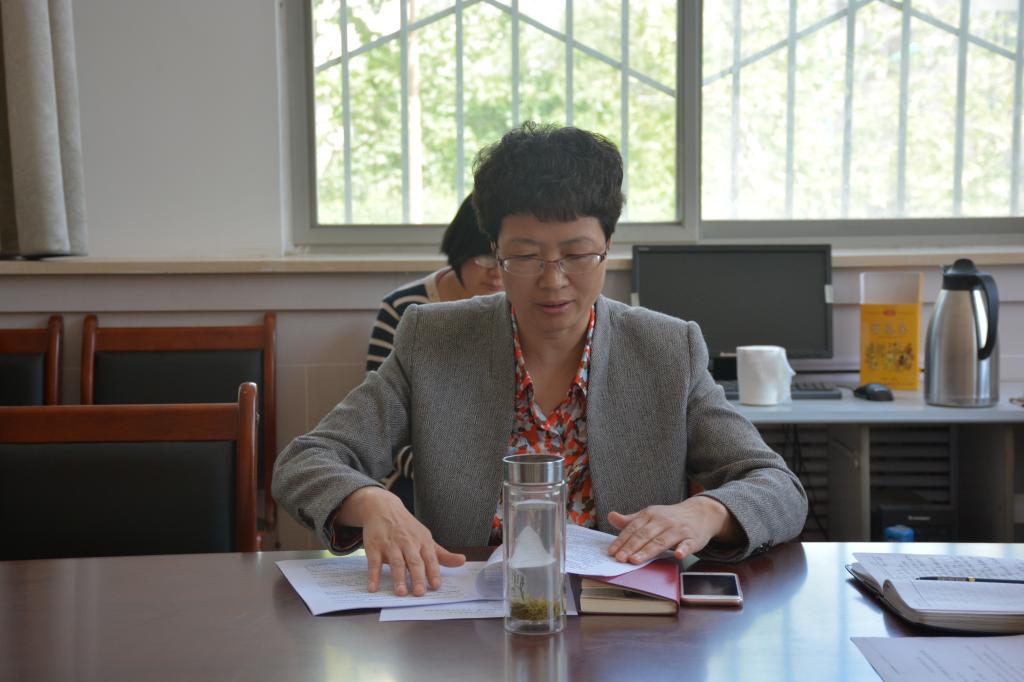 杨小敏副院长代表新浦京领导班子作报告
